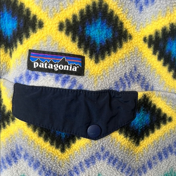 Patagonia Synchilla Snap t Timber Twist Multicolor Fleece Pullover size med - Picture 3 of 9